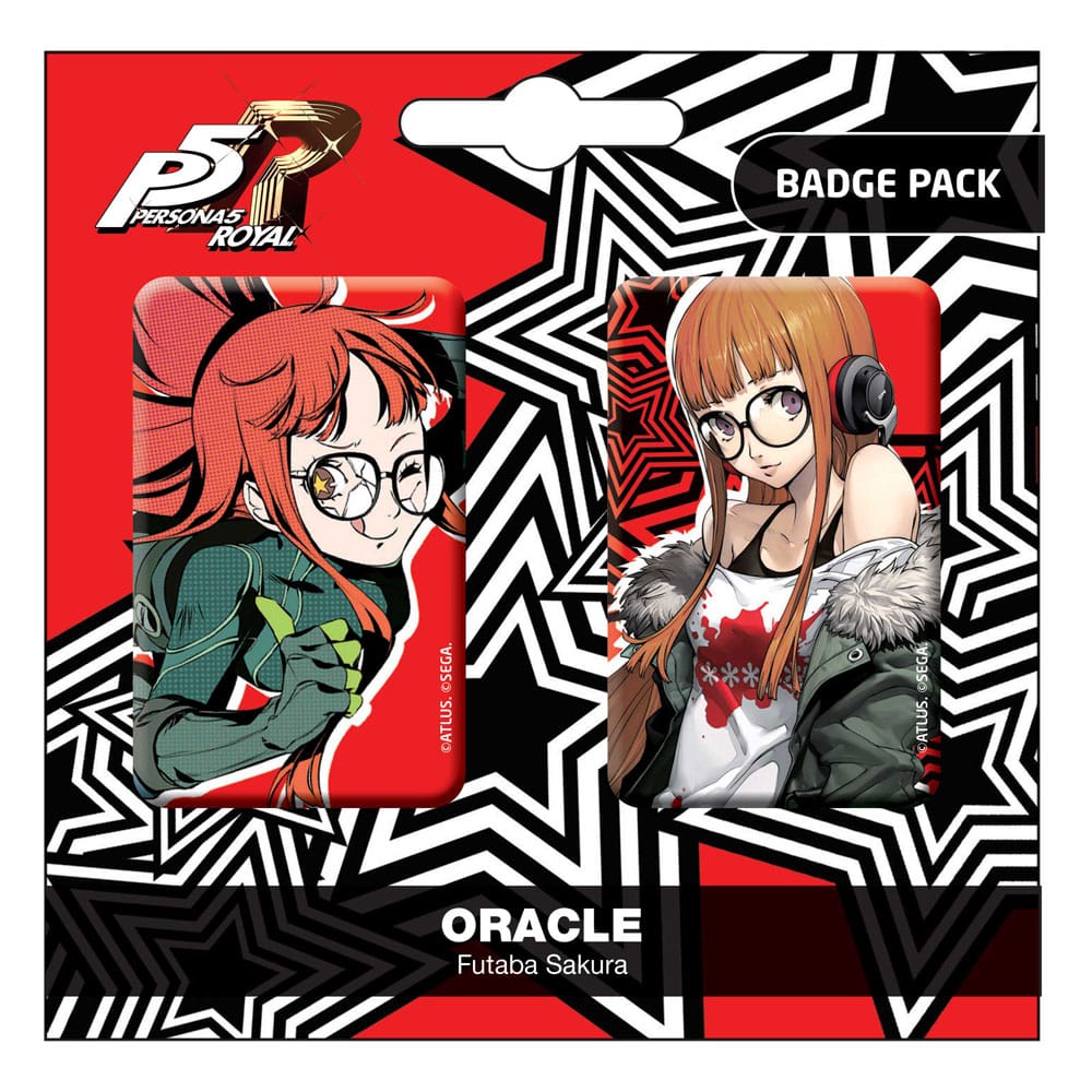 SU ORDINAZIONE Persona 5 Royal Pin Badges 2-Pack Oracle / Futaba Sakura