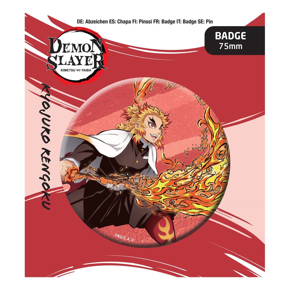 AUF BESTELLUNG Dämonentöter: Kimetsu no Yaiba Pin Anstecker Kyojuro Rengoku