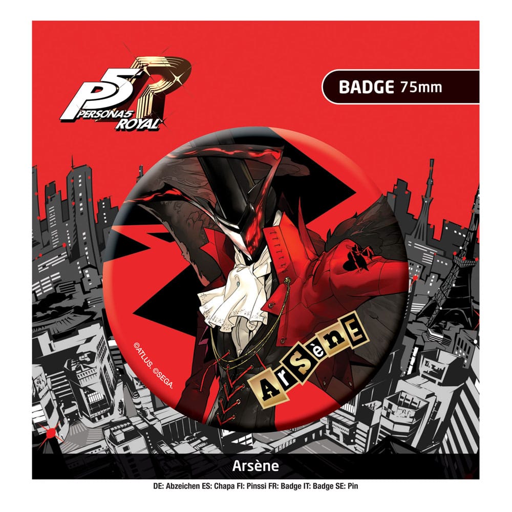 MADE TO ORDER Persona 5 Royal Pin Badge Arséne