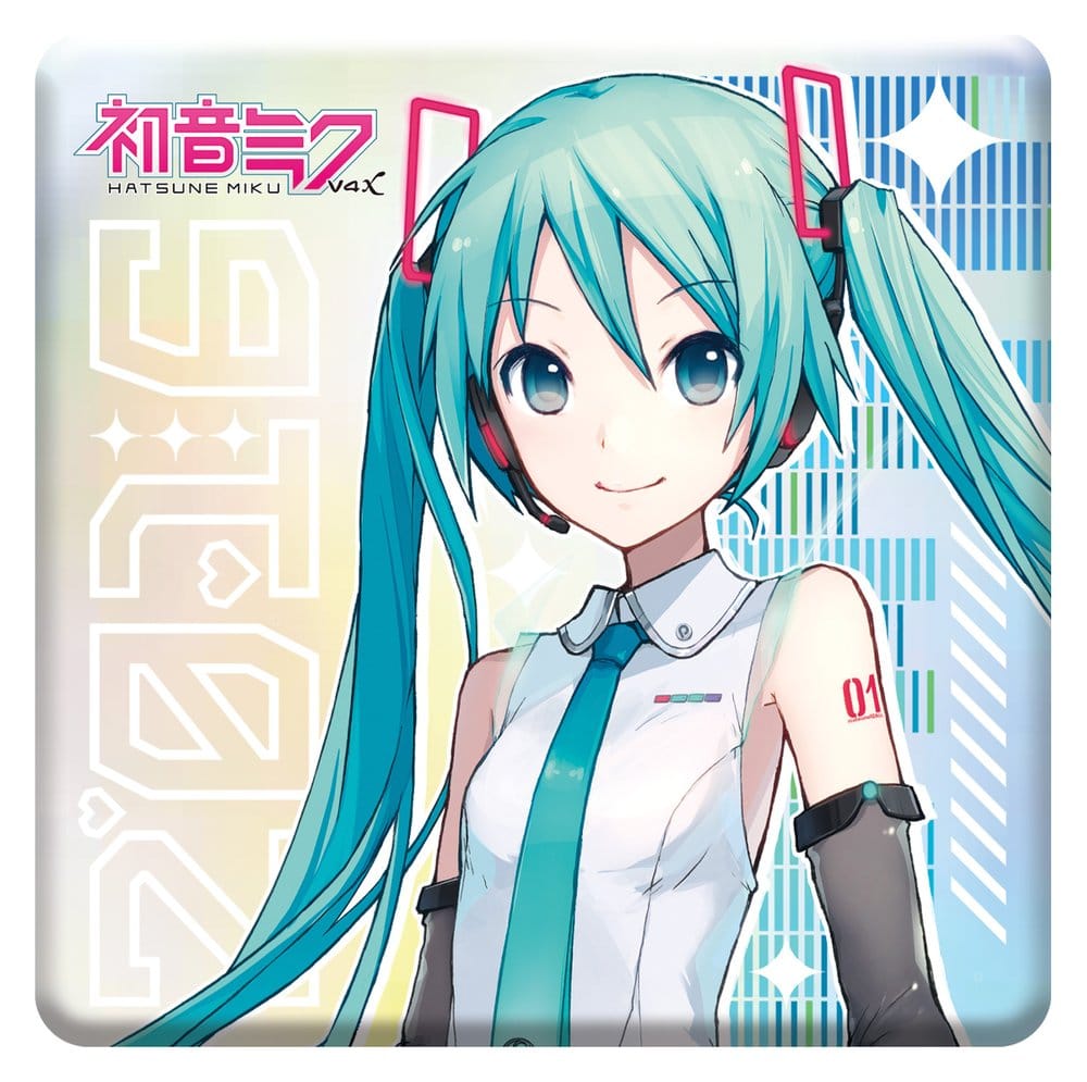 SU ORDINAZIONE Hatsune Miku Holographic Badge V4X 10th Anniversary Rainbow Limited Edition 8 cm