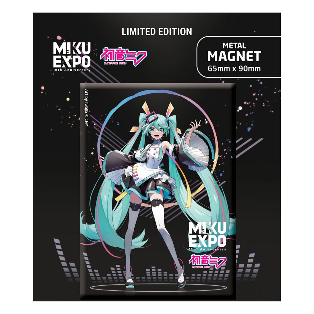 MADE TO ORDER Hatsune Miku Fridge Magnet Miku Expo 10th Anniversary Art by Iwato Ver. Limited Edition *SPECIAL PRICE* SOLD OUT