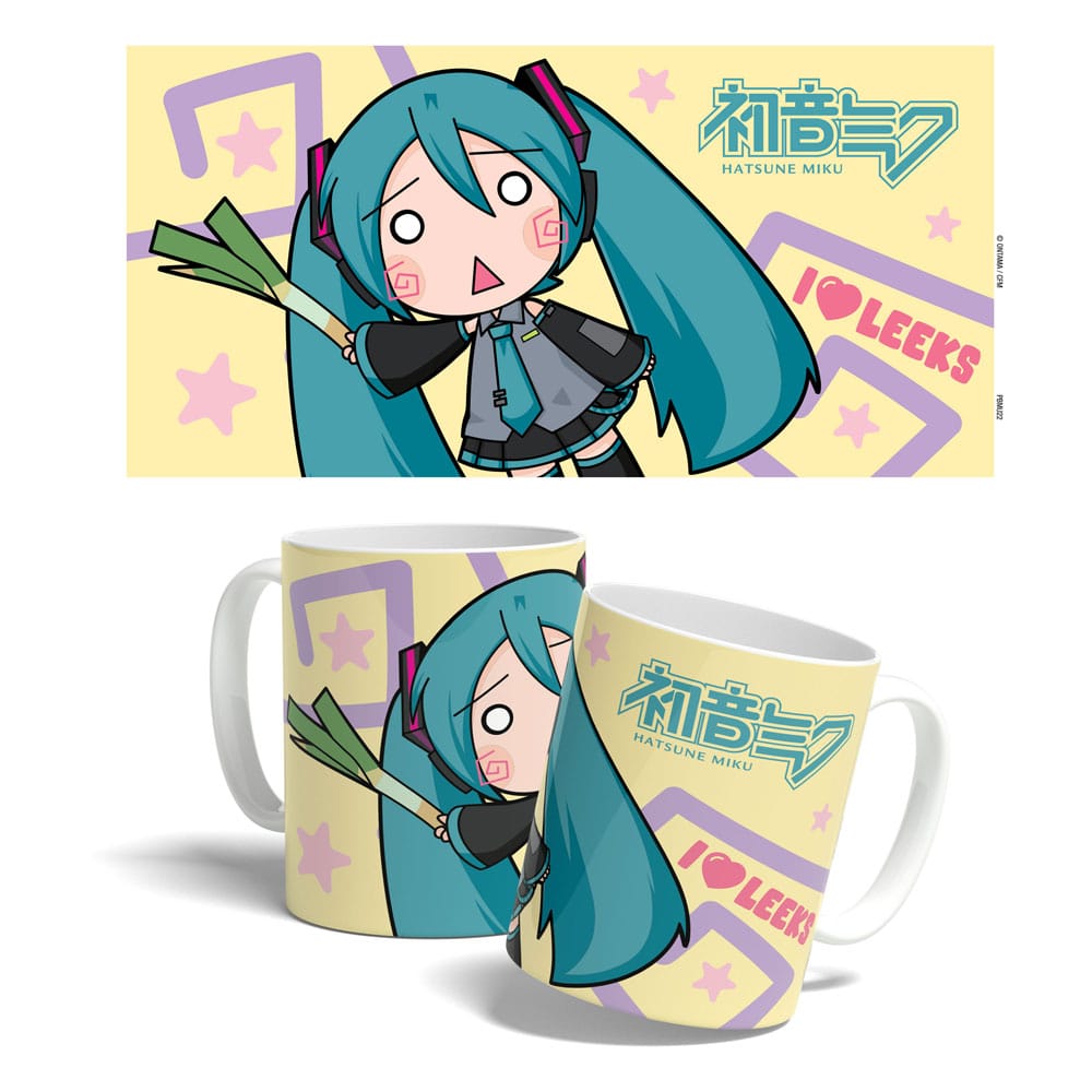 SU ORDINAZIONE Hatsune Miku Mug Miku Chibi Leek Girl 325 ml