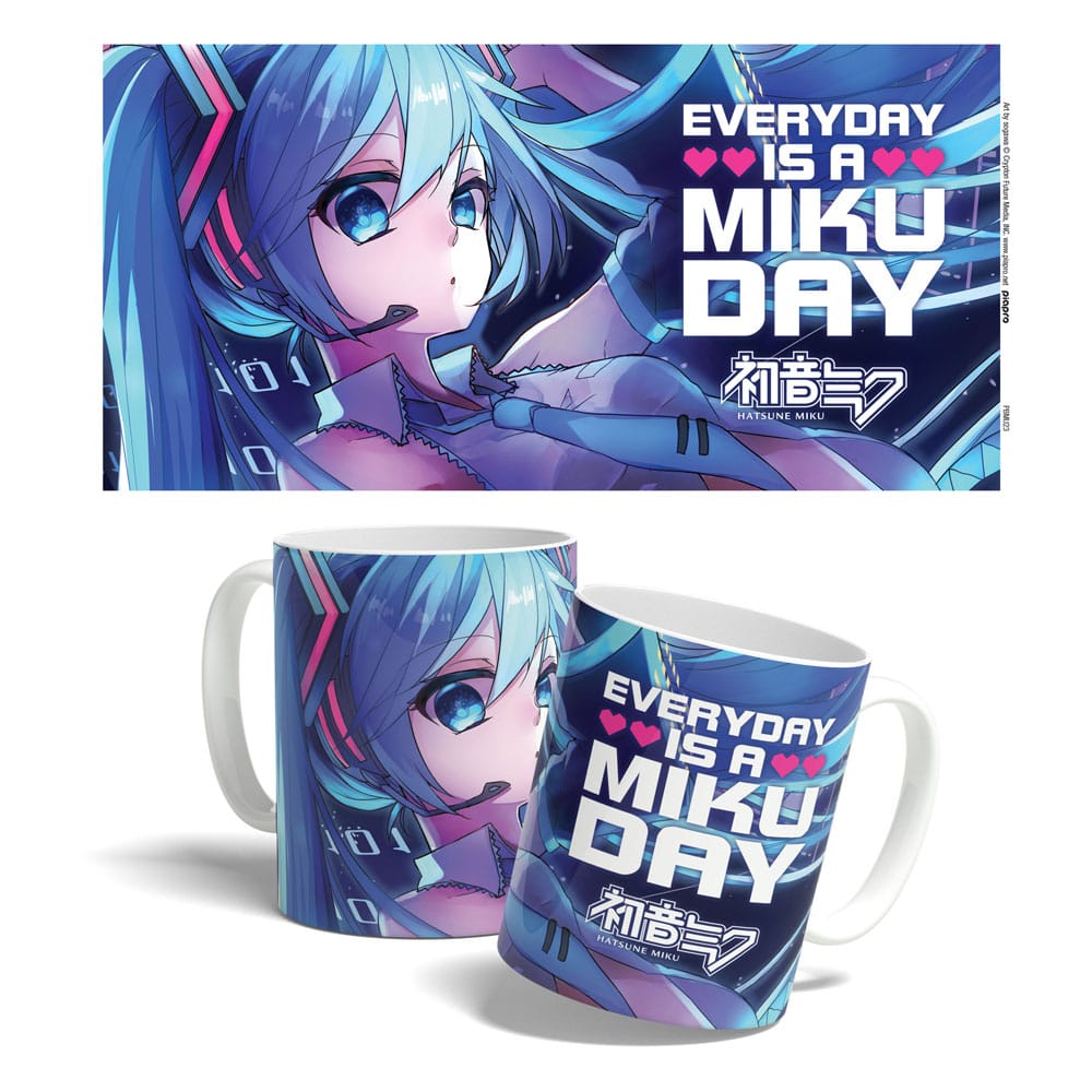 SU ORDINAZIONE Hatsune Miku Mug Everyday is a Miku Day 325 ml