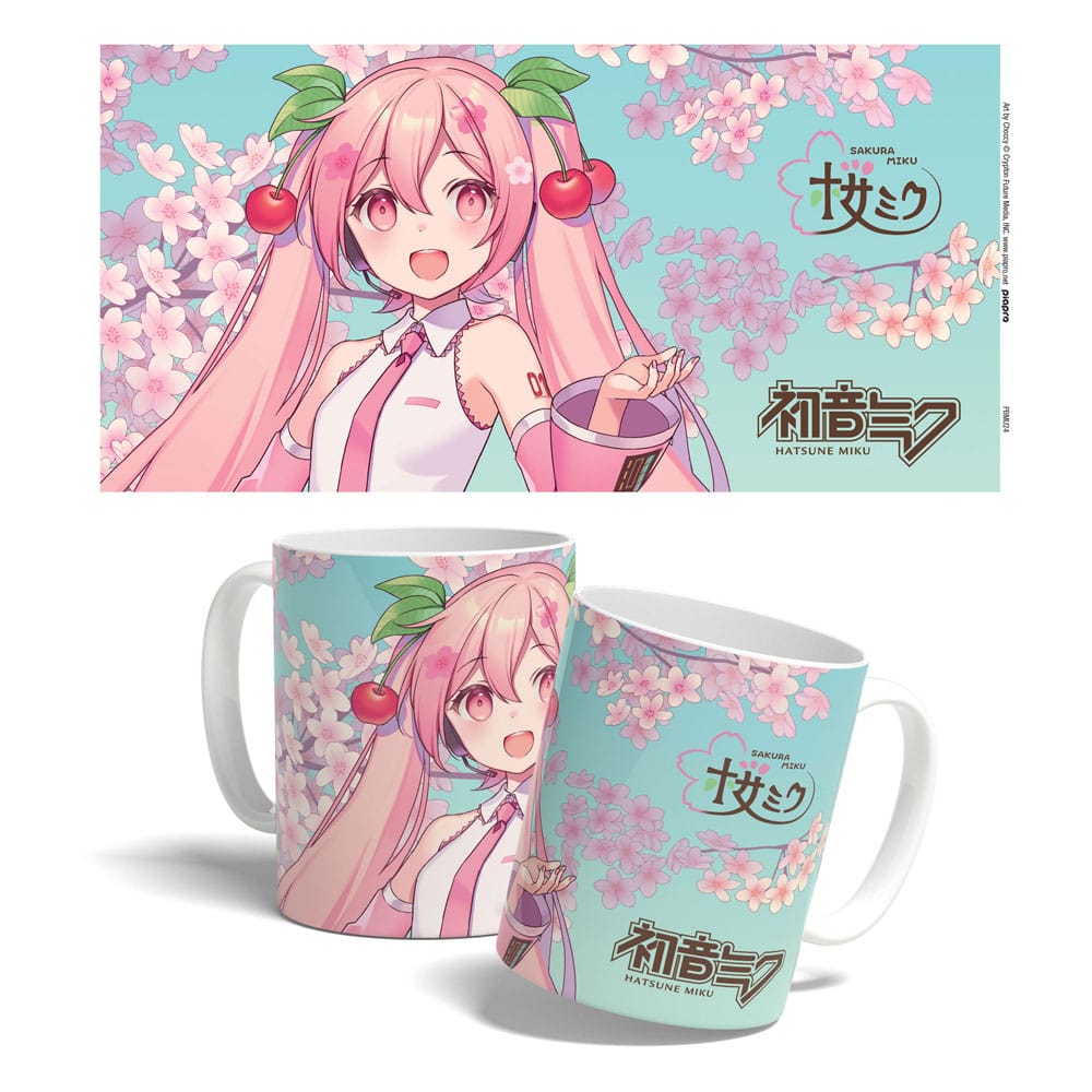 SU ORDINAZIONE Hatsune Miku Mug Sakura Miku Cherry Blossom 325 ml