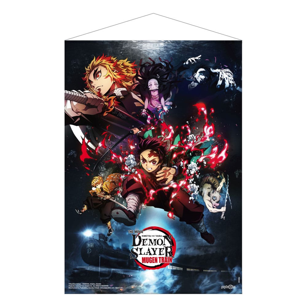 SU ORDINAZIONE Demon Slayer: Kimetsu no Yaiba Wallscroll Mugen Train Key Visual 50 x 70 cm