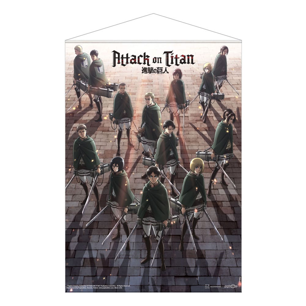 MADE TO ORDER Attack on Titan Wallscroll Scout Regiment 50 x 70 cm