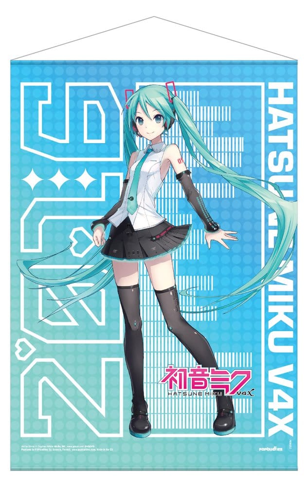 SU ORDINAZIONE Hatsune Miku Wallscroll V4x Fabric 50 x 70 cm