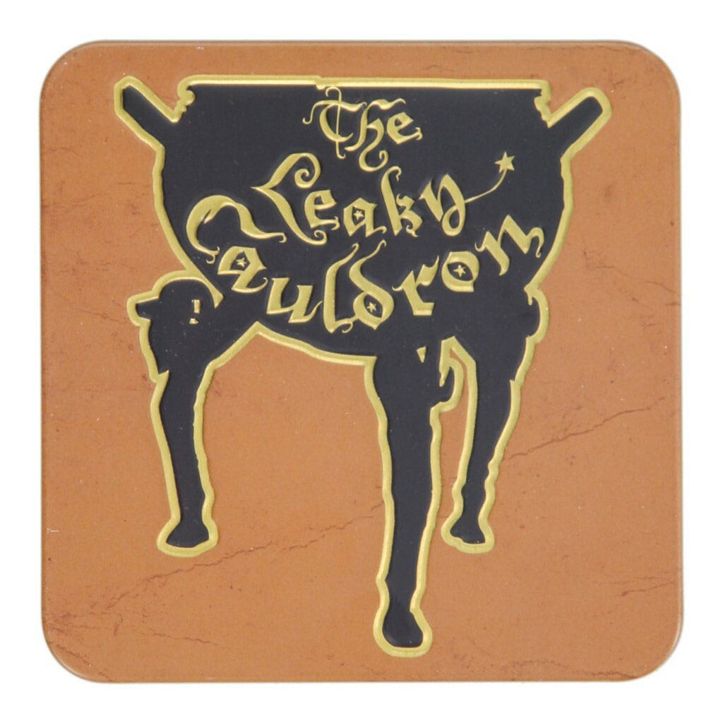 MADE TO ORDER Harry Potter: Leaky Cauldron Glass and Coaster Set