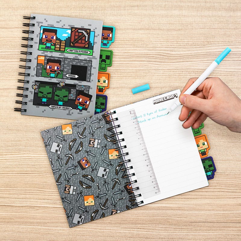 SU ORDINAZIONE Minecraft Notebook with Dividers Kuromi Fluffy