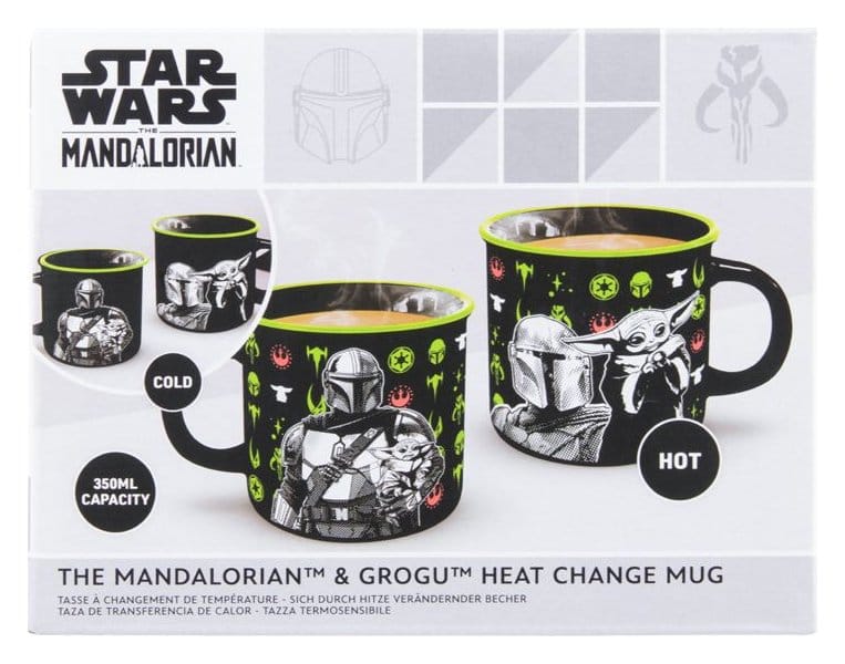 🧪 LAB | SU ORDINAZIONE Star Wars: The Mandalorian Heat Change Mug Mandalorian and Grogu