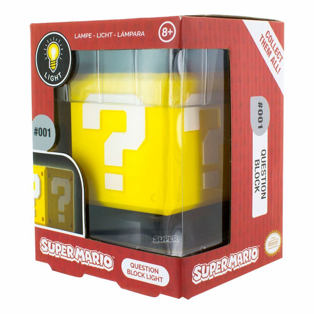 Lampada Super Mario 3D  Question Block 10 cm