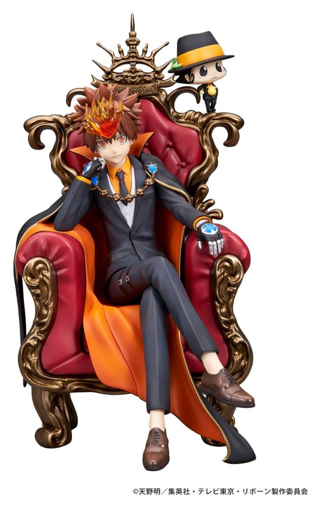 PREORDINE+ 12/2027 Katekyo Hitman Reborn PVC Figure Tsunayoshi Sawada & Reborn 21 cm
