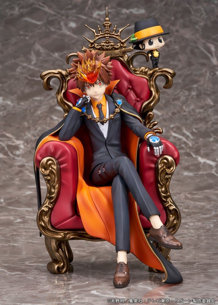PREORDINE+ 12/2027 Katekyo Hitman Reborn PVC Figure Tsunayoshi Sawada & Reborn 21 cm