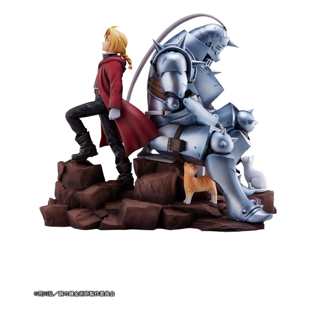 PREORDINE ESAURITO Fullmetal Alchemist: Brotherhood PVC Statue Edward Elric & Alphonse Elric Brothers 24 cm