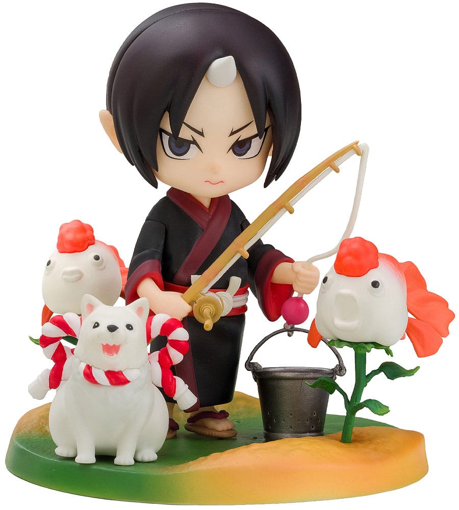 MADE TO ORDER Hozuki no Reitetsu Hakotoniwa PVC Statue Hozuki &amp; Shiro 11 cm