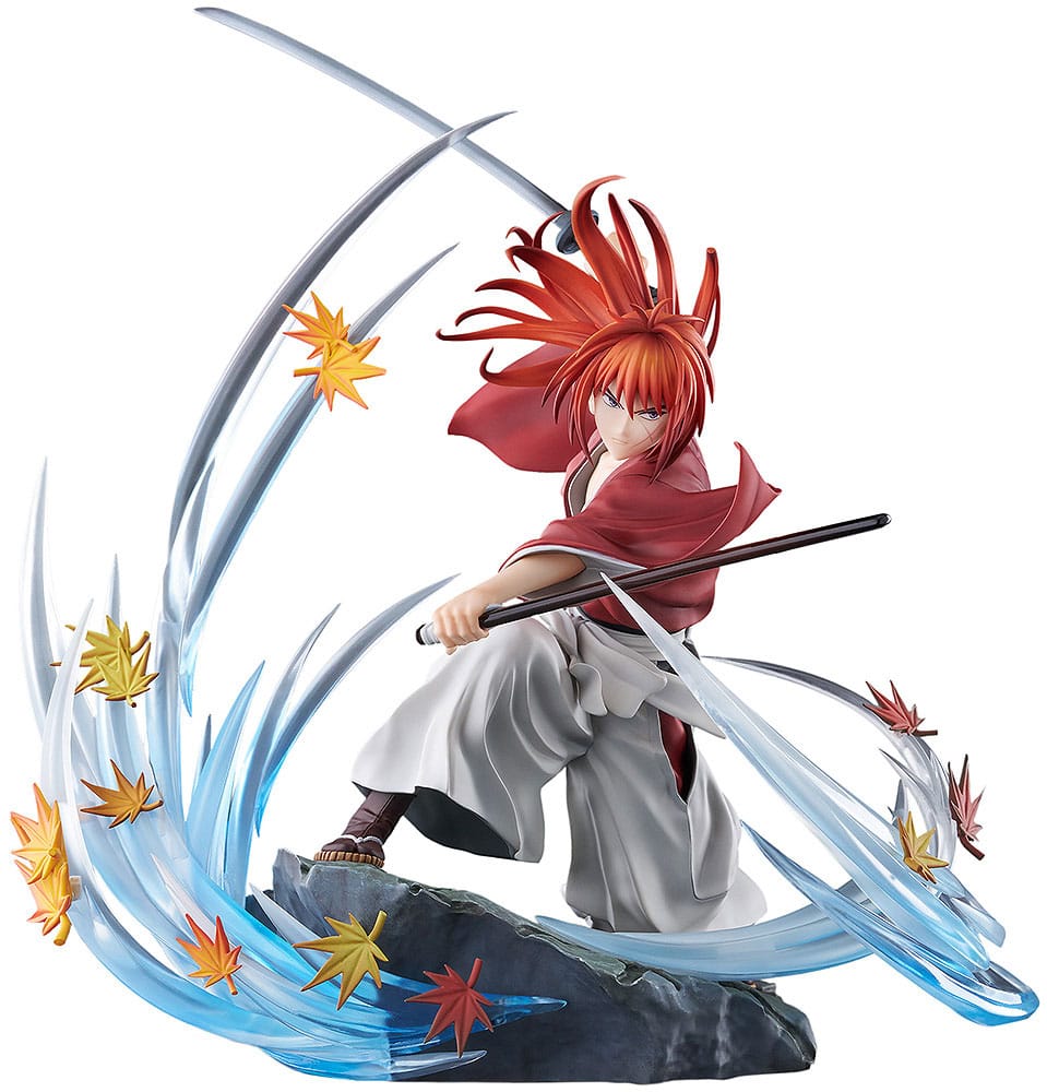 SU ORDINAZIONE Rurouni Kenshin: Meiji Kenkaku Romantan Kyoto Douran PVC Statue 1/7 Kenshin Himura Souryusen Ver. 27 cm