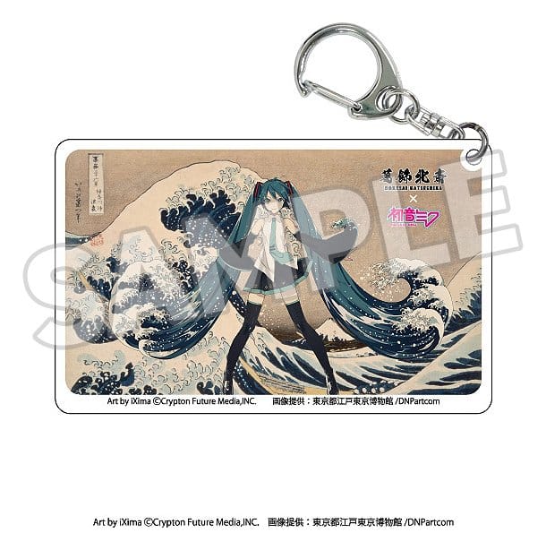 SU ORDINAZIONE Katsushika Hokusai x Hatsune Miku Acrylic Keychains Blind Box Assortment (8)