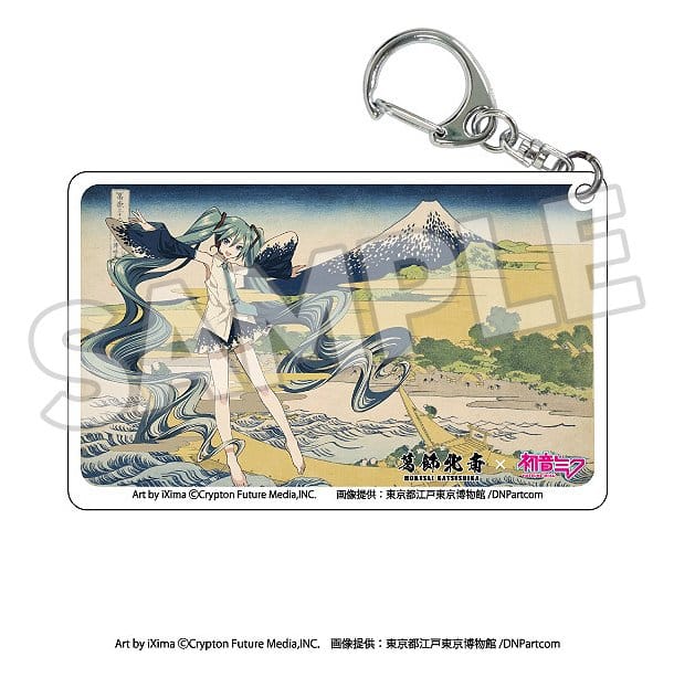 SU ORDINAZIONE Katsushika Hokusai x Hatsune Miku Acrylic Keychains Blind Box Assortment (8)