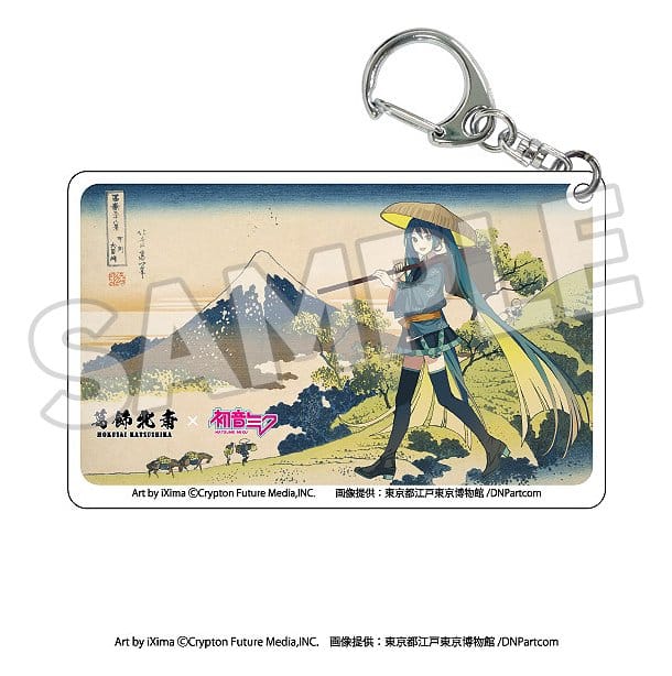 SU ORDINAZIONE Katsushika Hokusai x Hatsune Miku Acrylic Keychains Blind Box Assortment (8)
