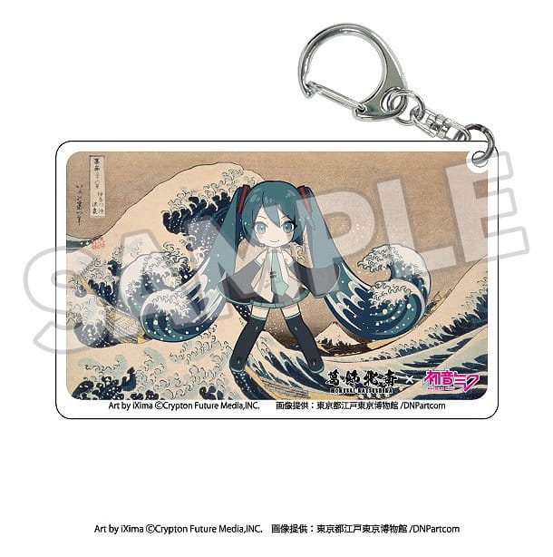 SU ORDINAZIONE Katsushika Hokusai x Hatsune Miku Acrylic Keychains Blind Box Assortment (8)