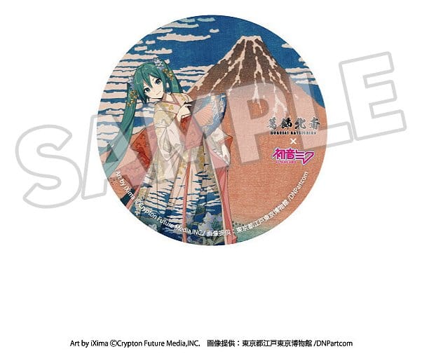 SU ORDINAZIONE Katsushika Hokusai x Hatsune Miku Pins 6 cm Blind Box Assortment (8)