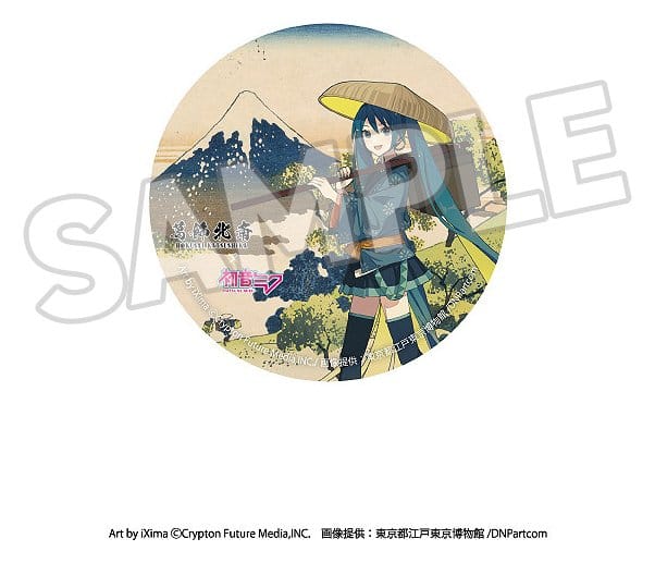 SU ORDINAZIONE Katsushika Hokusai x Hatsune Miku Pins 6 cm Blind Box Assortment (8)