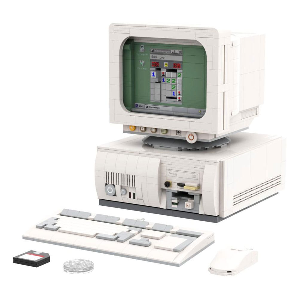 Auf Bestellung gefertigtes Original-Retro-Bauset im Retro-Stil der 90er Jahre, PC 24 cm