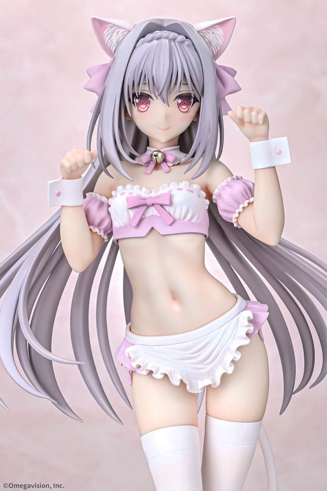 PREORDINE 09/2025 Tsuki ni Yorisou Otome no Sahou PVC Statue 1/6 Luna Sakurakouji Cat Maid Sakura Color Ver. 26 cm (18+) (PREORDINE NON CANCELLABILE)