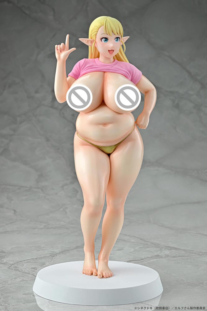 PREORDINE+ 08/2026 (NON CANCELLABILE) Plus-Sized Elf PVC Statue 1/7 Elfuda Gold Ver. 26 cm (18+)