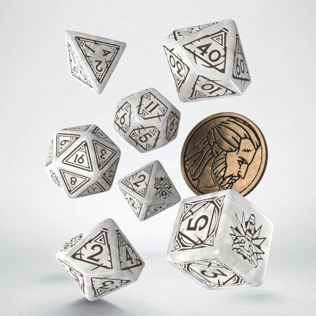 SU ORDINAZIONE The Witcher Dice Set Geralt The White Wolf (7)
