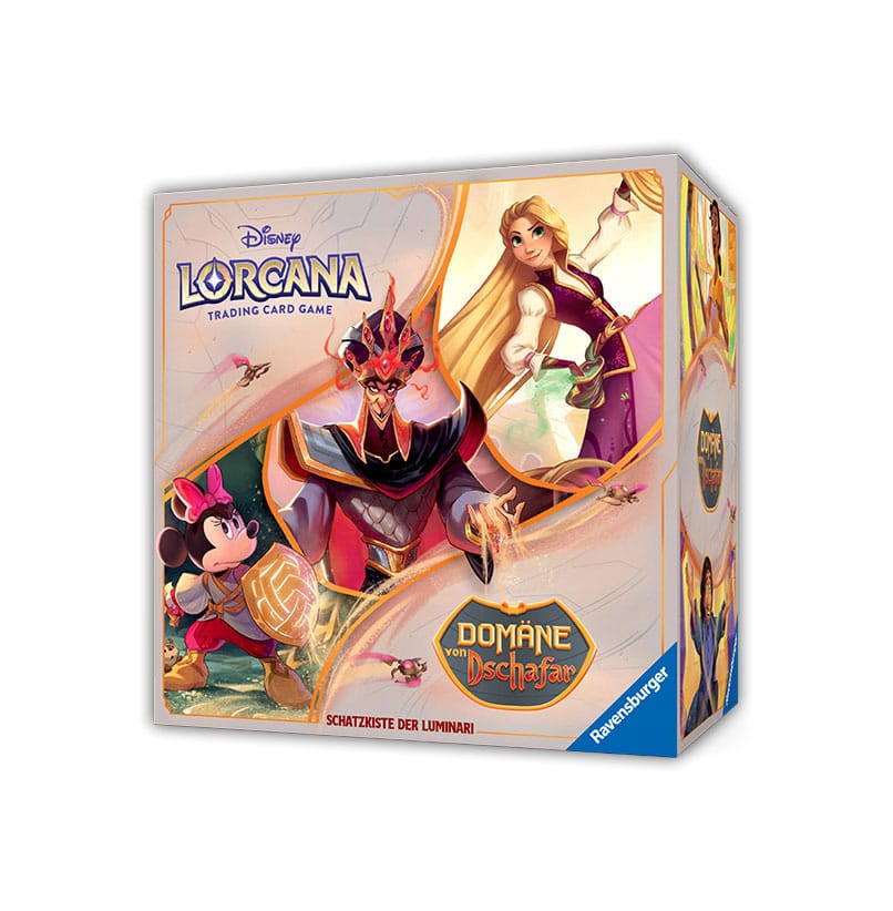 SU ORDINAZIONE Disney Lorcana TCG Domäne von Dschafar llumineer's Trove (24) *German Edition*