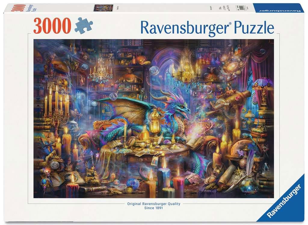 SU ORDINAZIONE Ravensburger Jigsaw Puzzle Dragon's Library (3000 pieces)
