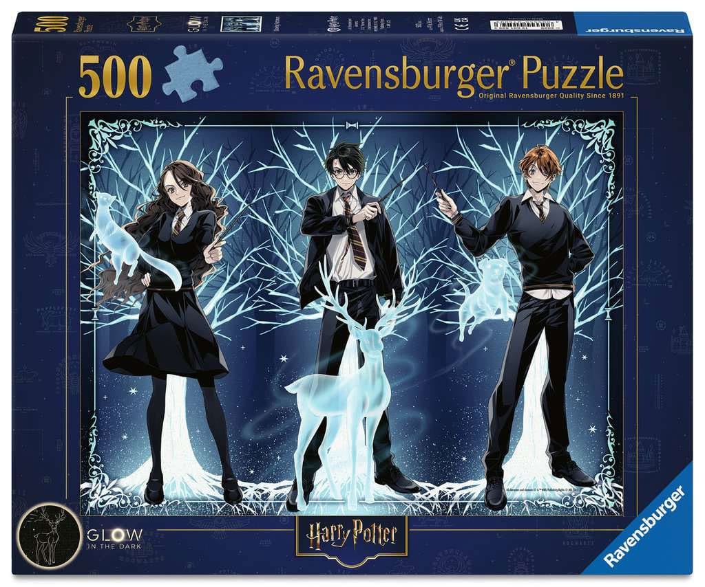 SU ORDINAZIONE Harry Potter Glow-in-the-Dark Jigsaw Puzzle Glowing Patronus (500 pieces)