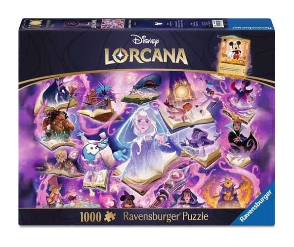 SU ORDINAZIONE Disney Lorcana Jigsaw Puzzle Glimmers of the Realm: Amethyst (1000 pieces)