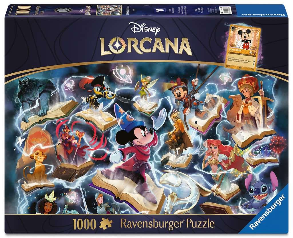 SU ORDINAZIONE Disney Lorcana Jigsaw Puzzle Glimmers of the Realm: Steel (1000 pieces)