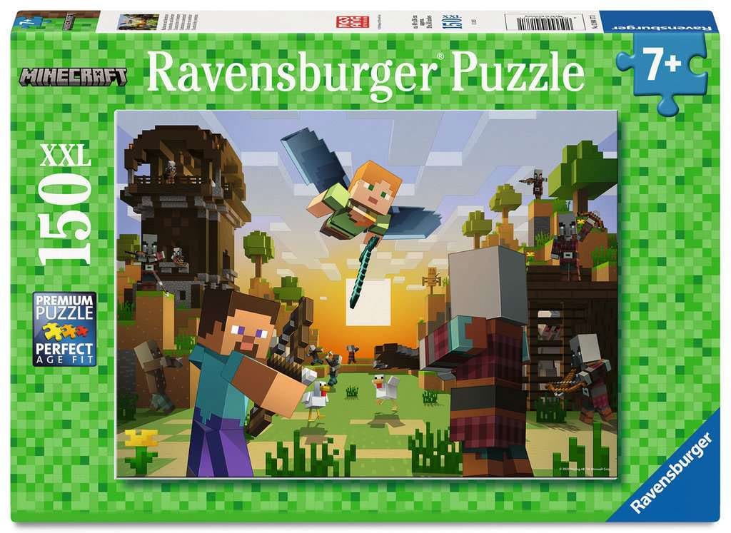 SU ORDINAZIONE Minecraft Children's Jigsaw Puzzle XXL Building an Adventure (150 pieces)