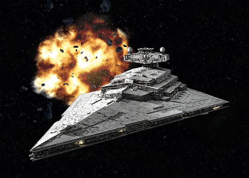🧪 LAB | SU ORDINAZIONE Star Wars Model Kit 1/12300 Imperial Star Destroyer 13 cm