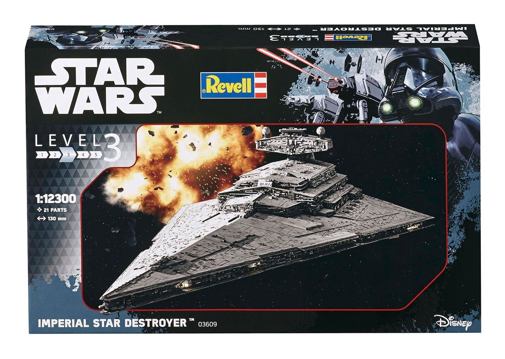 🧪 LAB | SU ORDINAZIONE Star Wars Model Kit 1/12300 Imperial Star Destroyer 13 cm