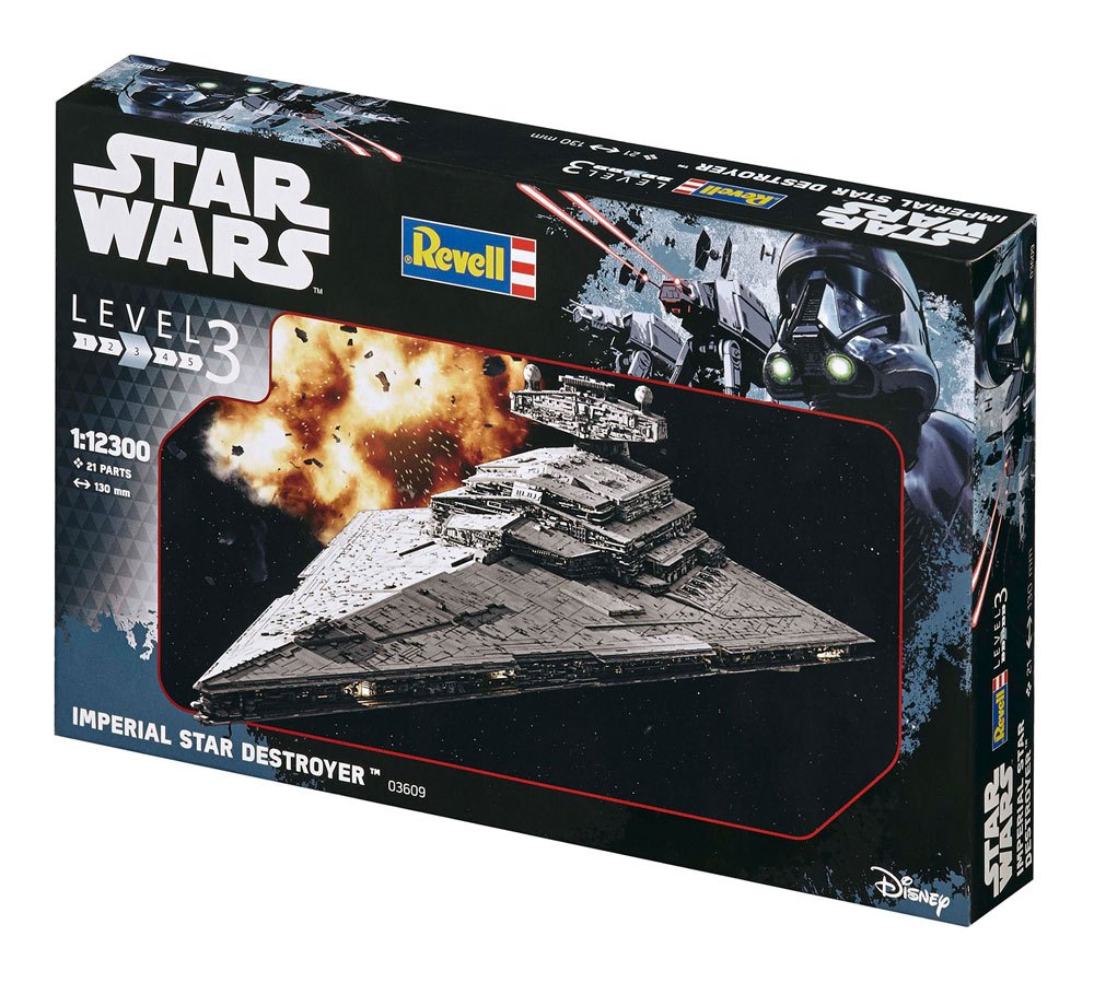 🧪 LAB | SU ORDINAZIONE Star Wars Model Kit 1/12300 Imperial Star Destroyer 13 cm