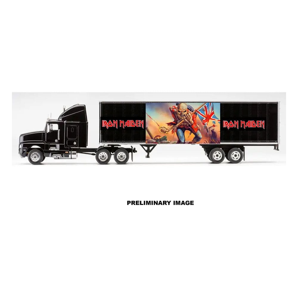 Auf Bestellung gefertigter Iron Maiden Modellbausatz Tour-Truck (50-jähriges Jubiläum) 55 cm