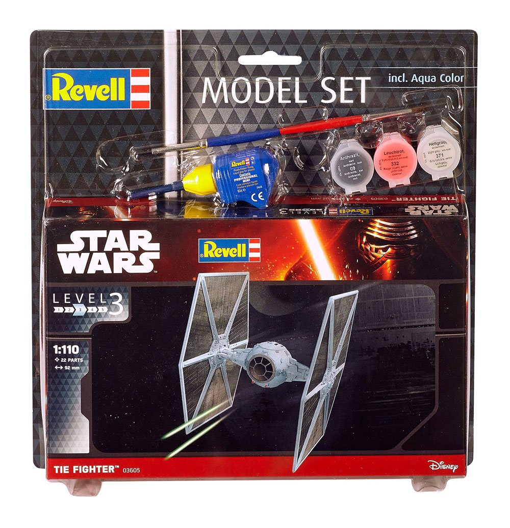 🧪 LAB | SU ORDINAZIONE Star Wars Model Kit 1/110 Model Set TIE Fighter 9 cm