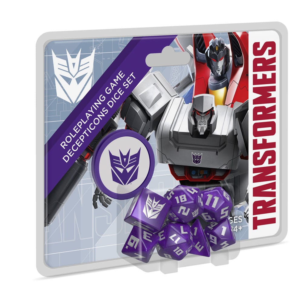 SU ORDINAZIONE Transformers RPG Dice Set Decepticon