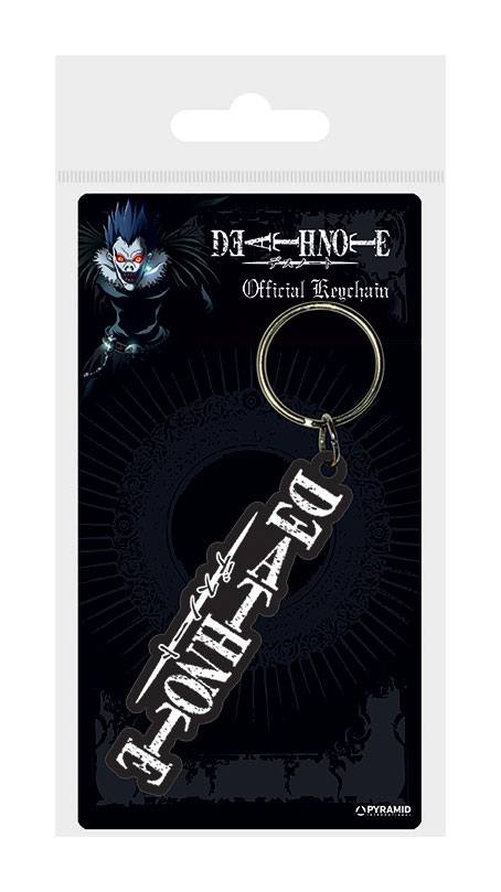 MADE TO ORDER Death Note Rubber Keychain Logo 6 cm