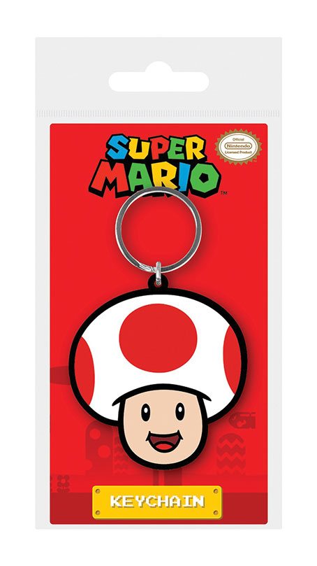 🧪 LAB | SU ORDINAZIONE Super Mario Rubber Keychain Toad 6 cm