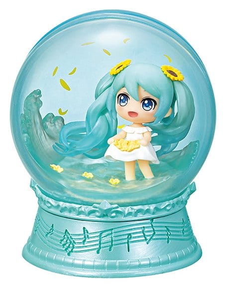 SU ORDINAZIONE Hatsune Miku Mini Snowglobes Scenery Domes Display (4)