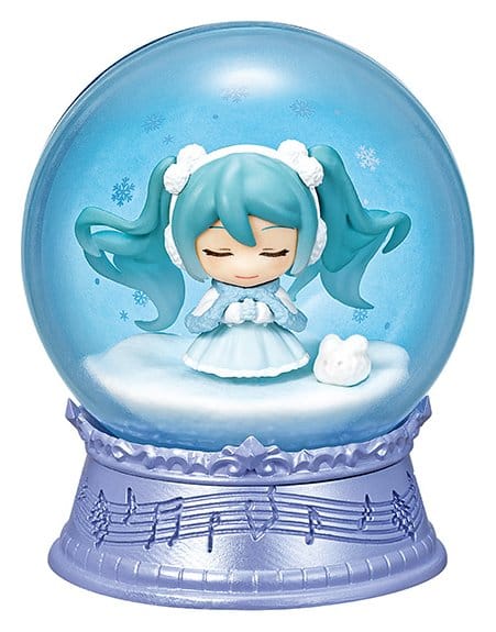 SU ORDINAZIONE Hatsune Miku Mini Snowglobes Scenery Domes Display (4)