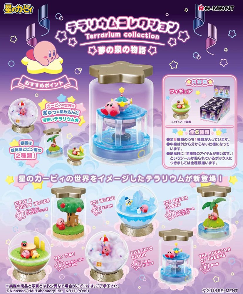 PREORDINE+ CHIUSO 08/2026 Kirby Mini Figures 6 cm Terrarium Collection Display (6)