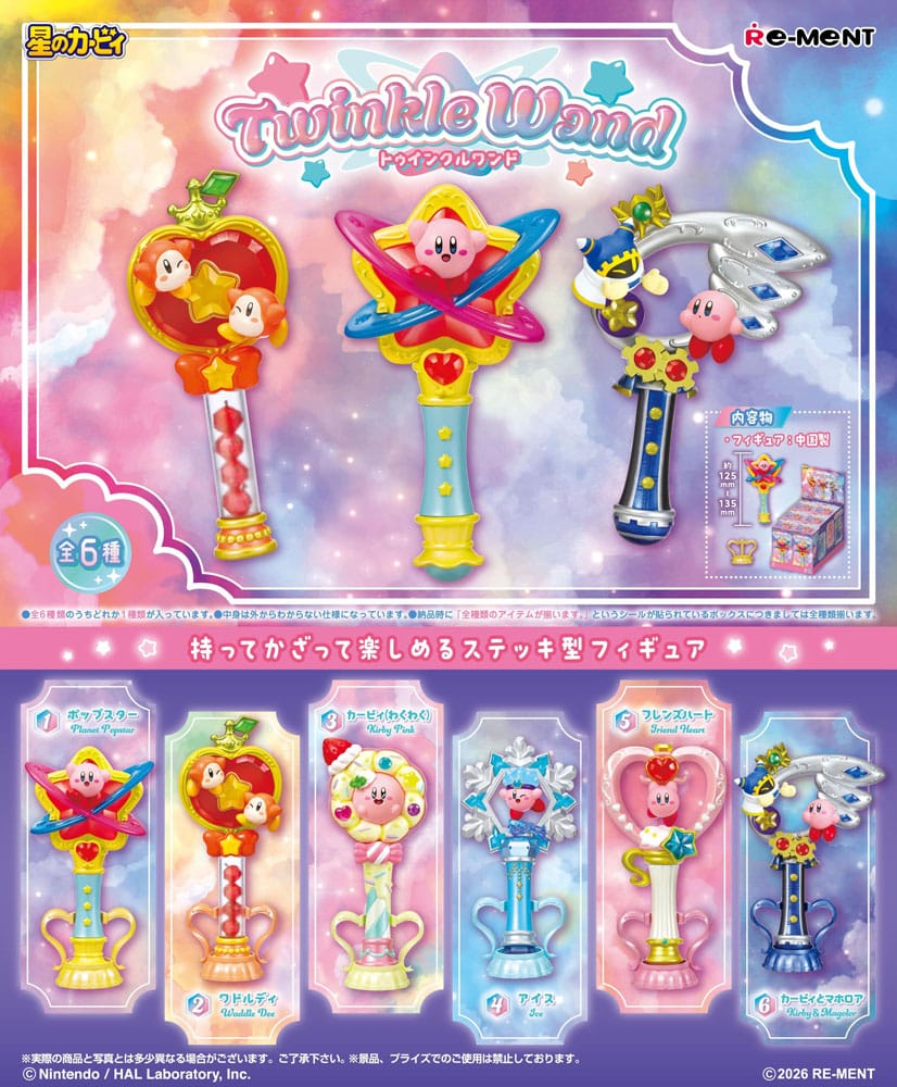 PREORDINE+ 05/2026 Kirby Mini Figures Twinkle Wand Display (6)