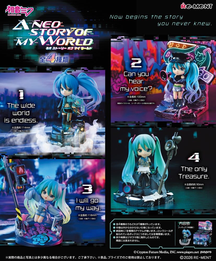 PREORDINE+ 10/2026 Hatsune Miku Mini Figures Neo Story 12 cm Blind Box Display (4)
