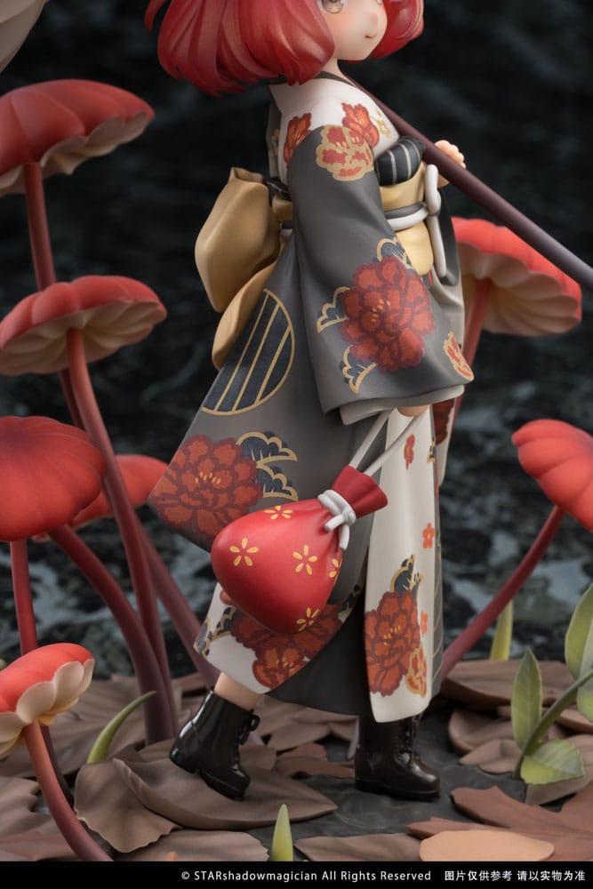 SU ORDINAZIONE The Mushroom Girls PVC Statue 1/1 No.6 Marasmius Haematocephalus 23 cm